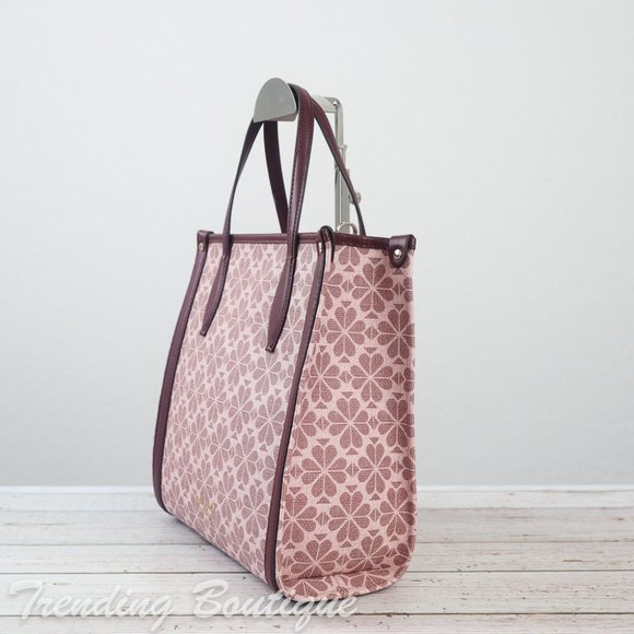 NWT Kate Spade Spade Flower Coated Canvas Infinite Medium North South Tote - Picture 6 of 12